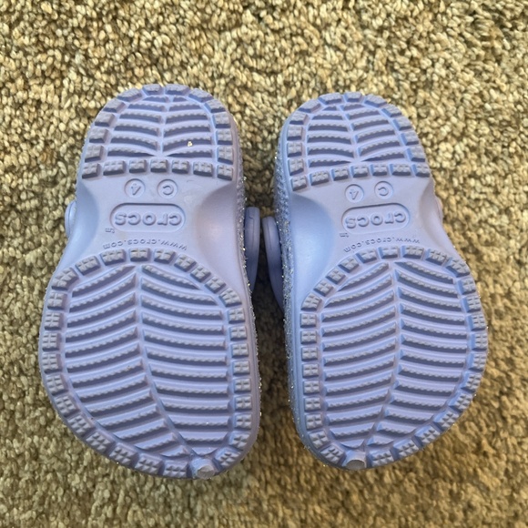 Baby Purple Sparkly Crocs - Picture 2 of 3